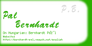 pal bernhardt business card